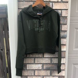 VICTORIA SECRET CROP TOP HOODIE